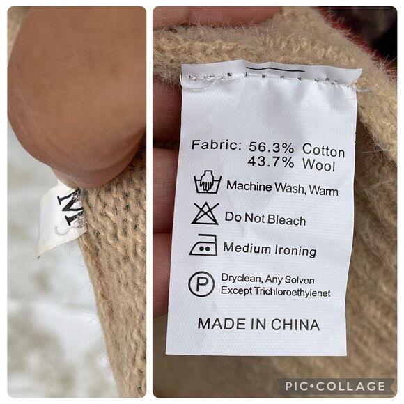 Hippie Dippie Patchwork Cardigan Sweater size medium - Picture 3 of 12